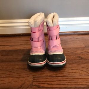 Pink Toddler Sorrel snow boots
